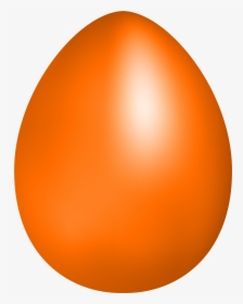 Orange Easter Egg Png Clip Art - Orange Easter Egg Clip Art, Transparent Png, Free Download