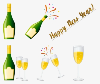 Champagne, Happy New Year, Celebrate, Drink, Party - Champanhe Ano Novo Png, Transparent Png, Free Download