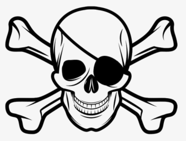 Skull And Crossbones Eye Patch, HD Png Download, Free Download