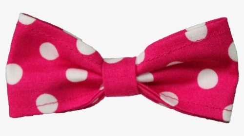 Polka-dot - Pink Bow With White Polka Dots, HD Png Download, Free Download