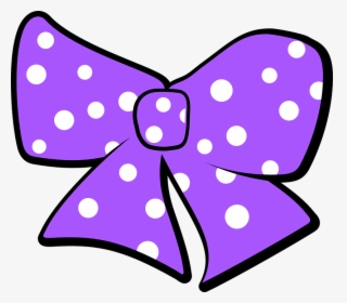 Bow, Polka Dots, Purple, Ribbon, Vintage, Design, Gift - Pink Ribbon Minnie Mouse, HD Png Download, Free Download