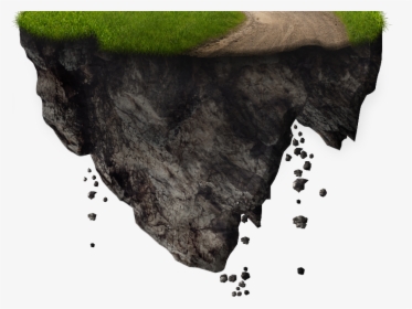 Floating Island With Falling Rocks Png Free Image - Falling Rocks Png, Transparent Png, Free Download