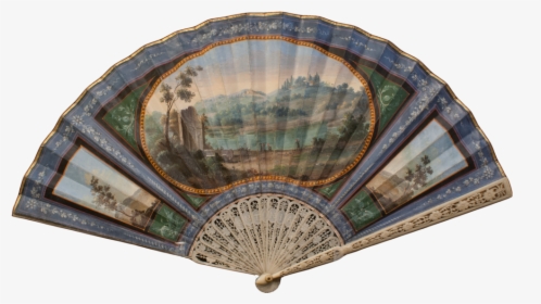 Italian Neoclassical Hand Fan With Views Of Lake Avernus - Art, HD Png Download, Free Download