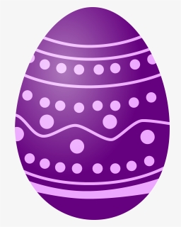 Purple,polka Dot,easter Egg - Transparent Easter Egg Clipart, HD Png Download, Free Download