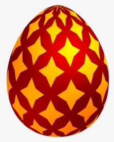 Red Easter Decorative Egg Png Clip Art - Transparent Easter Egg Png, Png Download, Free Download