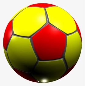 Football Png - Red And Yellow Football, Transparent Png, Free Download