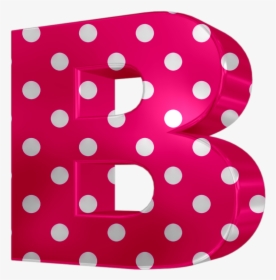 Alfabeto Rosa E Bolinhas Png, Pink And Polka Dots Alphabets - Polka Dot, Transparent Png, Free Download