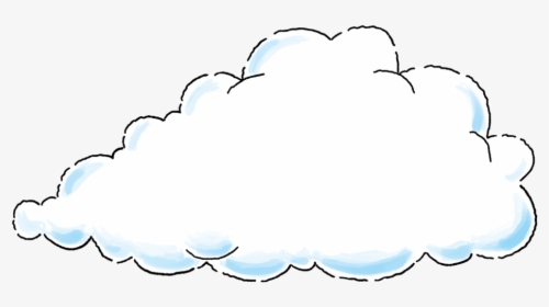 Rain Cloud Clipart Realistic - Cartoon Transparent Background Clouds, HD Png Download, Free Download
