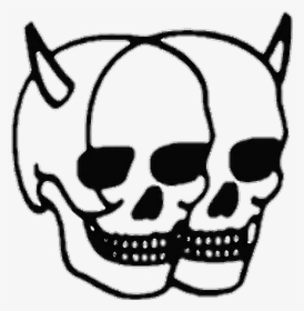 Transparent Grunge Skull Png - Aesthetic Skull Tattoo, Png Download, Free Download