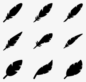 Filled Feathers - Feather Vector, HD Png Download, Free Download