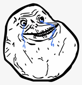 Troll Face Forever Alone, HD Png Download, Free Download