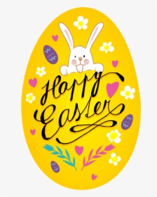 Clipart Happy Easter Egg , Png Download - Happy Easter Bunny Clipart, Transparent Png, Free Download