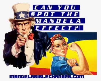 Uncle Sam & Rosie Riveter Changed By The Mandela Effect - Only You Can Prevent Oil Spills, HD Png Download, Free Download