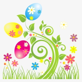 Easter Clipart Png - Clip Art Easter Flowers, Transparent Png, Free Download