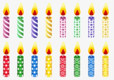 Birthday Candles Png Hd - Transparent Background Birthday Candles, Png Download, Free Download