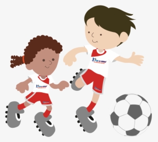 Kickabout-kidz - Cartoon Kick Football Png, Transparent Png, Free Download