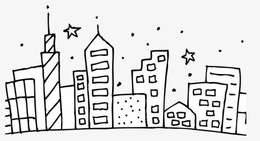 Chicago Skyline Coloring Page Cubs Pages At Getcolorings - City Skyline Coloring Page, HD Png Download, Free Download