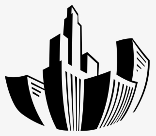 City Icon Png Download - Buildings Black And White Png, Transparent Png, Free Download