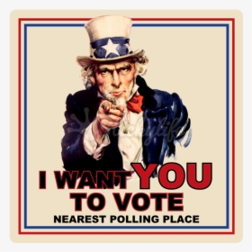Uncle Sam Square Decal - Want You Poster Png, Transparent Png, Free Download
