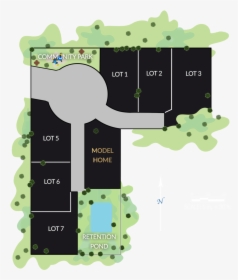 Site Plan Illustration Hunter"s Meadow V5 - Floor Plan, HD Png Download, Free Download