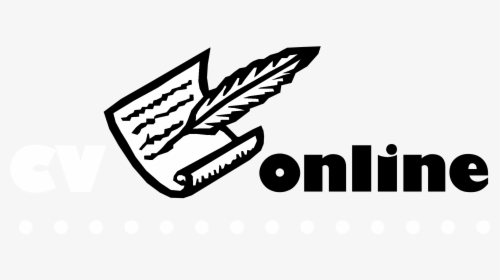 Cv Online Logo Black And White - Cv Online, HD Png Download, Free Download