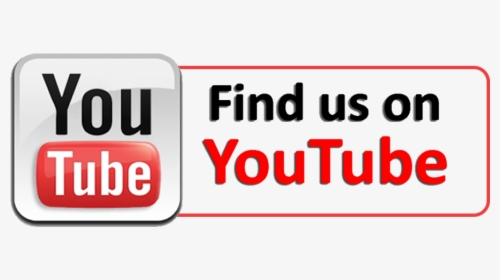 Find Us On Youtube Clip Arts - Find Us On Youtube Button, HD Png Download, Free Download
