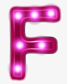 F Letter Png Hd Image - Letters Neon Png, Transparent Png, Free Download