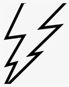 Outline Clipart Lightning Bolt Outline Clip Art Lightning, HD Png Download, Free Download