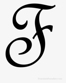 F Letter Png Clipart - Cursive Letters F, Transparent Png, Free Download
