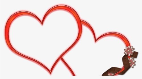 Double Photo Frame Png - Double Heart Photo Frame Png, Transparent Png, Free Download