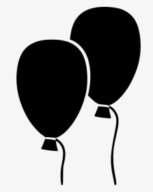 Balloon Party Balloons - Balloons Png Black And White, Transparent Png, Free Download