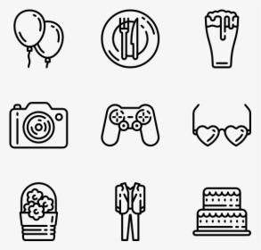 Party Elements - Graphic Design Icon Vector, HD Png Download, Free Download