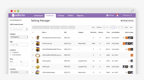 Easily List Your Inventory - Sellbrite Manage Shipments, HD Png Download, Free Download