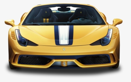 Yellow Ferrari Front View Car Png Image Pngpix - Car Front View Png, Transparent Png, Free Download