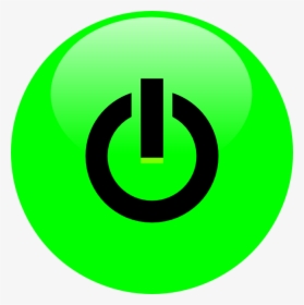 Green Power Button Svg Clip Arts - Circle, HD Png Download, Free Download