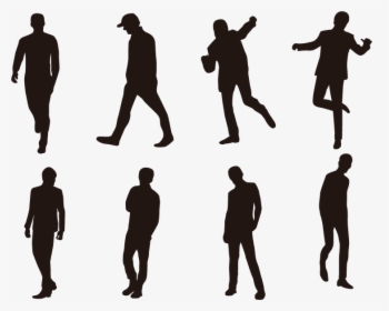 Vector Silhouette People Free Download Image Clipart - People Silhouette Vector Png, Transparent Png, Free Download