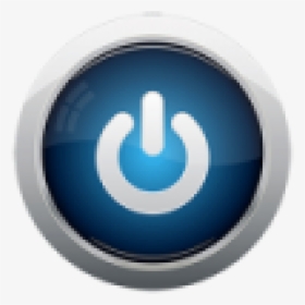 Cropped Blue Power Button E14406042165061 - Circle, HD Png Download, Free Download