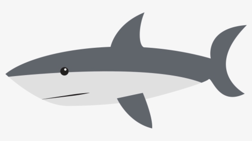 Cartoon Shark - Cartoon Shark Swimming Png, Transparent Png, Free Download