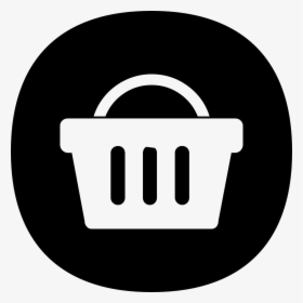 School Supermarket - Shopping Basket Round Icon, HD Png Download, Free Download