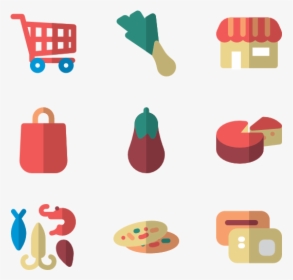 Supermarket Items - Shopping Item Icon Png, Transparent Png, Free Download