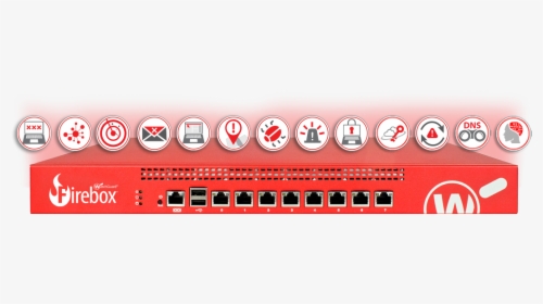 Watchguard Firebox With All Security Service Icons - Watchguard Total Security, HD Png Download, Free Download