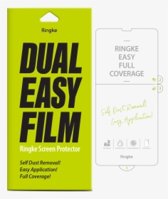 Ringke Dual Easy Screen Protector - Ink, HD Png Download, Free Download