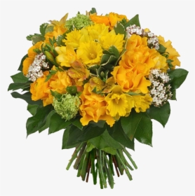 Download And Use Bouquet Of Flowers Transparent Png - Orange And Yellow Rose Flowers, Png Download, Free Download