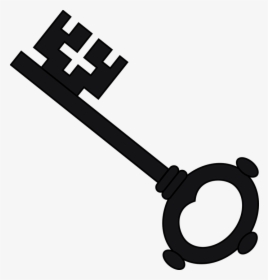 Key, Black, Silhouette, Iron, Antique, Metal - Harry Potter Key Clipart, HD Png Download, Free Download