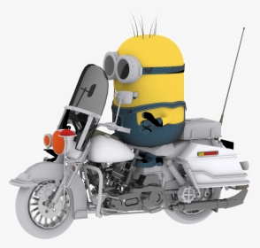 Minion Drive Motobcycle Clipart Png - Minion De Moto Png, Transparent Png, Free Download