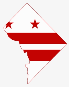 Washington Dc Flag Map, HD Png Download, Free Download