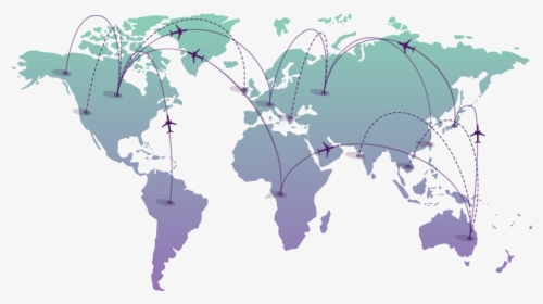 Flat Vector World Map, HD Png Download, Free Download