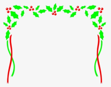 Free Christmas Borders Clipart The Cliparts - Clip Art Christmas Holly Border, HD Png Download, Free Download