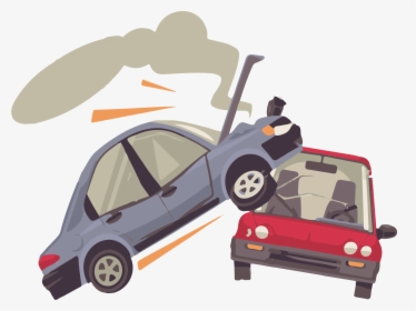 Clip Art Traffic Collision Illustration In - Car Accident Cartoon Jpg, HD Png Download, Free Download