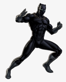 Avengers Alliance Black Panther Black Widow Daredevil - Black Panther Superhero Cartoon, HD Png Download, Free Download